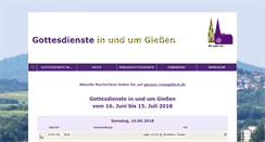 Desktop Screenshot of gottesdienste-giessen.de