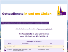 Tablet Screenshot of gottesdienste-giessen.de